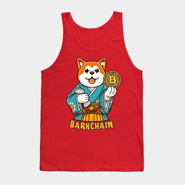 Bitcoin dog for dog lovers Tank Top by Japanese Fever